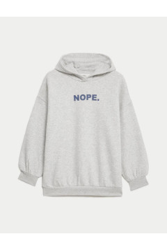 Cotton Slogan Sweatshirt