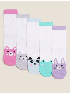 5-Pack Animal Patterned Socks