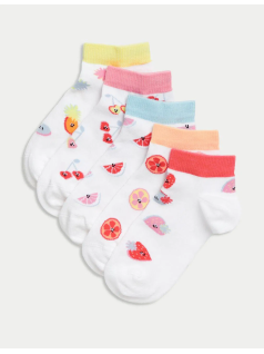 5 Piece Fruit Patterned Socks