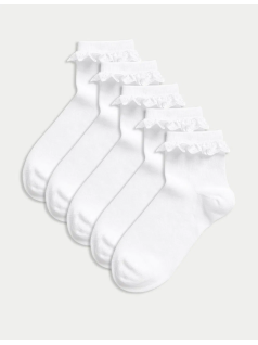 5-Pack Ruffle Detailed Socks