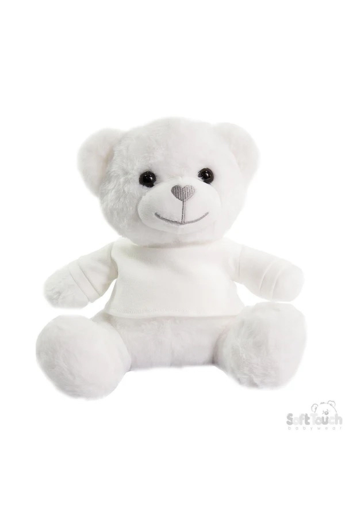 White Teddy Bear W/T Shirt -25cm