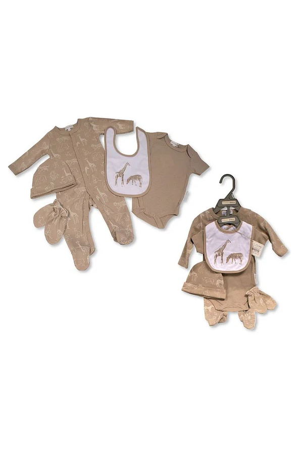 Baby Boys 5 pcs Set – Safari (NB to 6 Months)