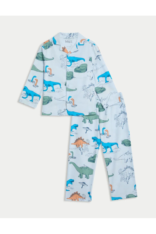 Boys Dinosaur Printed Pajama Set