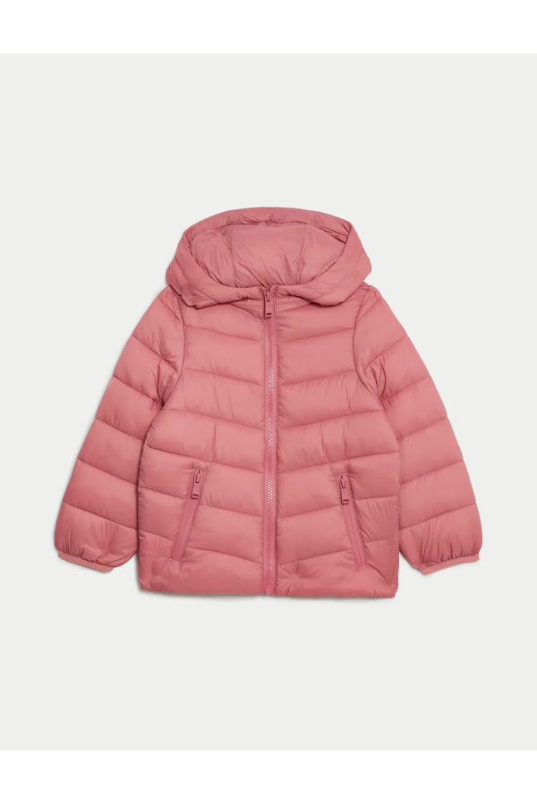 Regular Fit Hooded Puffer Puffer Jacket