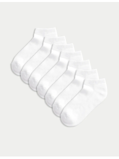7-Pack Trainer Liners™ Sports Socks Set (WHİTE)