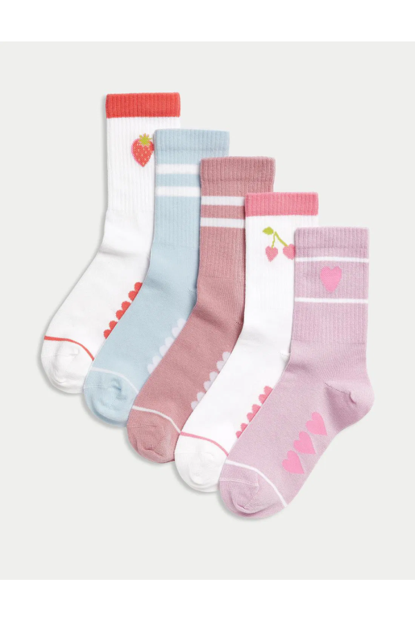 Set of 5 Patterned Socks